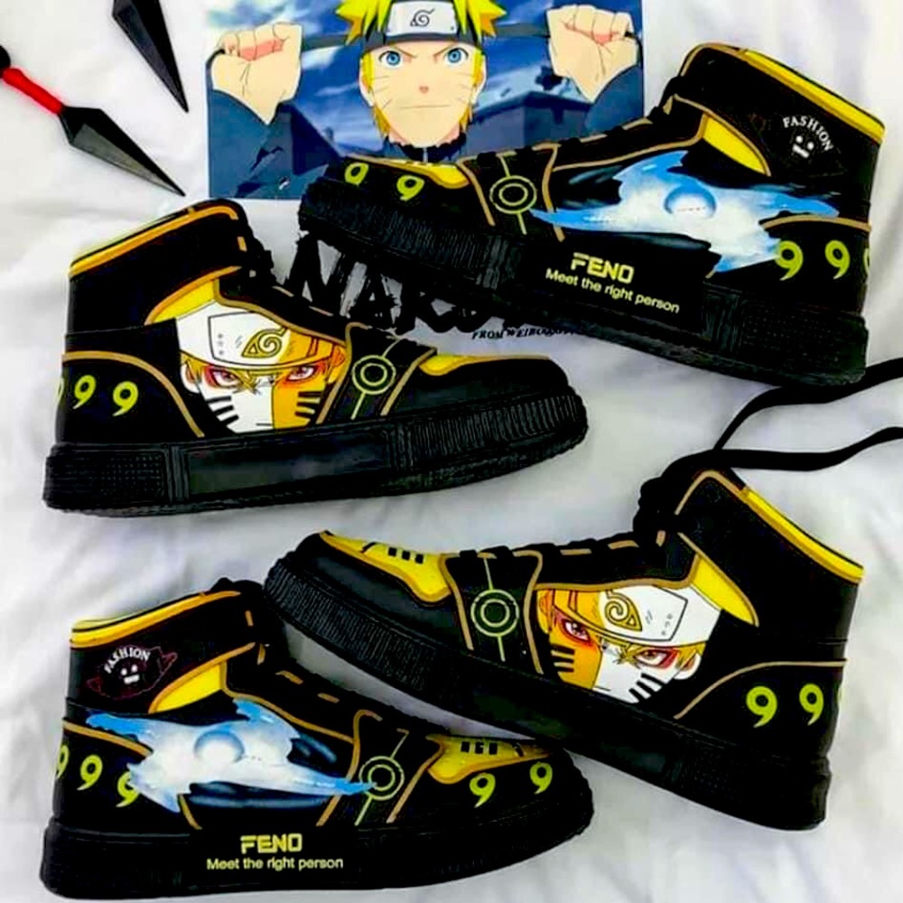 These are no brand shoes but perfect for a Naruto